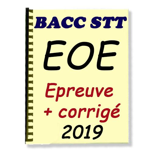 Couverture de Epreuves EOE Corrigées BACC SES 2019