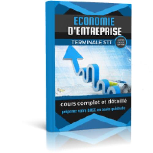 Couverture de Cours d'Economie d'entreprise Terminale STT/SES