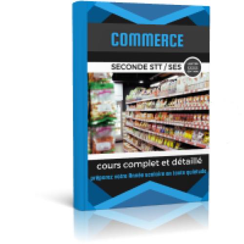 Couverture de Cours de Commerce Seconde STT/SES