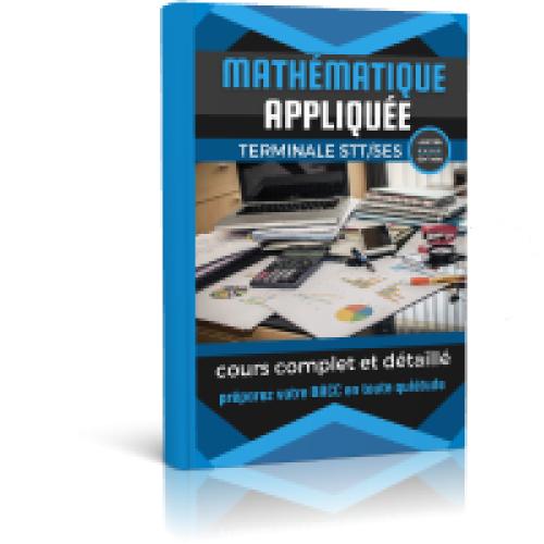 Couverture de Cours des Mathématiques Appliquées TleSTT/SES