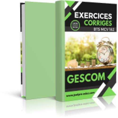 Couverture de Exercices corrigés de GESCOM BTS1-2 MCV-ACO