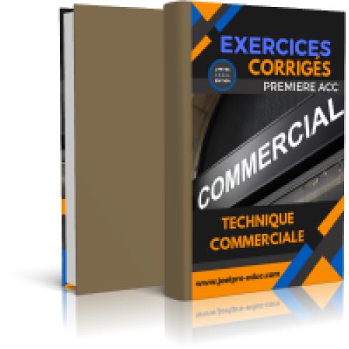 Couverture de Pack Exercices corrigés de Techniques Commerciales PACC