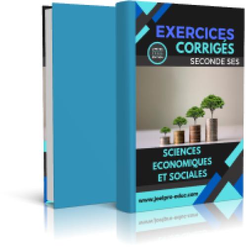 Couverture de Pack Exercices corrigés de Sciences Economiques et Sociales 2nde SES