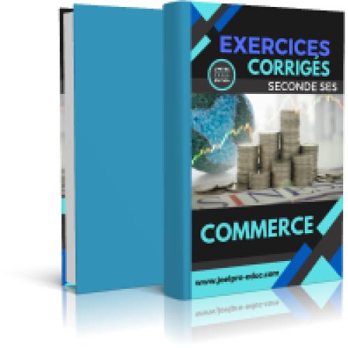Couverture de Pack Exercices corrigés de Commerce 2nde SES