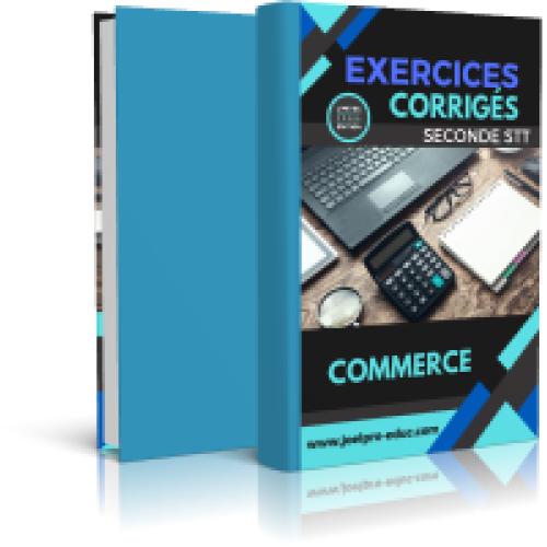 Couverture de Pack Exercices corrigés de Commerce 2nde STT