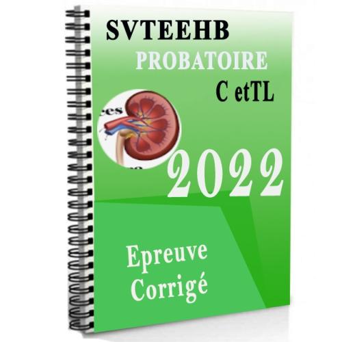 Couverture de Épreuve de SVTEEHB Probatoire C  ET TL 2022