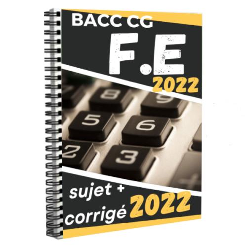 Couverture de Epreuve corrigée de Finances d-Entreprise au BACC CG 2022