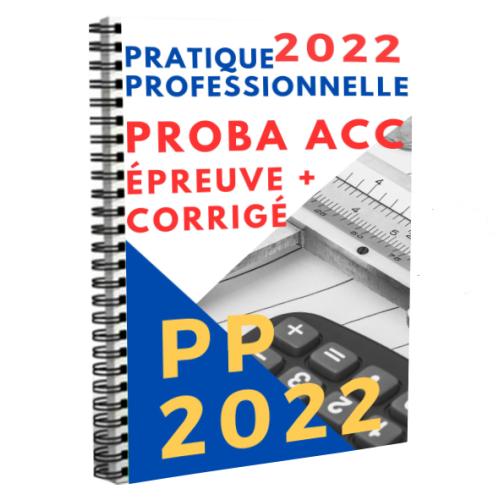 Couverture de Épreuve corrigée PP au probatoire ACC 2022