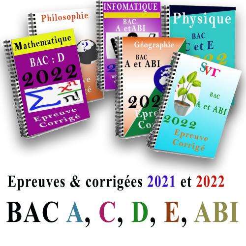 Couverture de Epreuves Corriges du BAC General 2021 et 2022