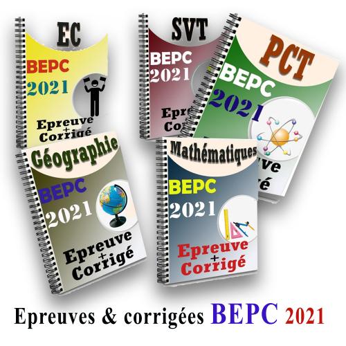 Couverture de Epreuves Corriges du BEPC 2021