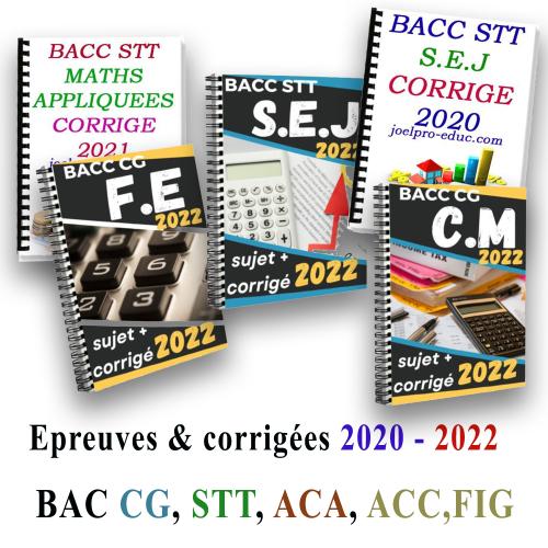 Couverture de Epreuves BAC Commercial 2021 et 2022