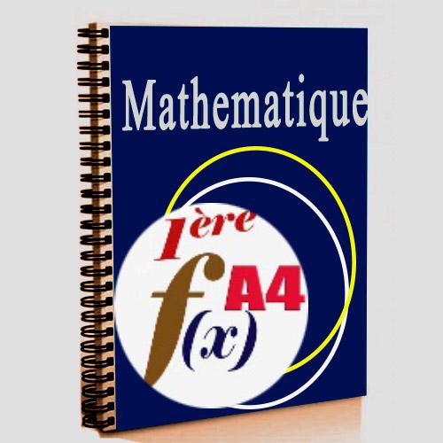 Couverture de Cours de mathematiques 1ere A4