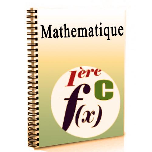 Couverture de Cours de mathematiques 1ere C