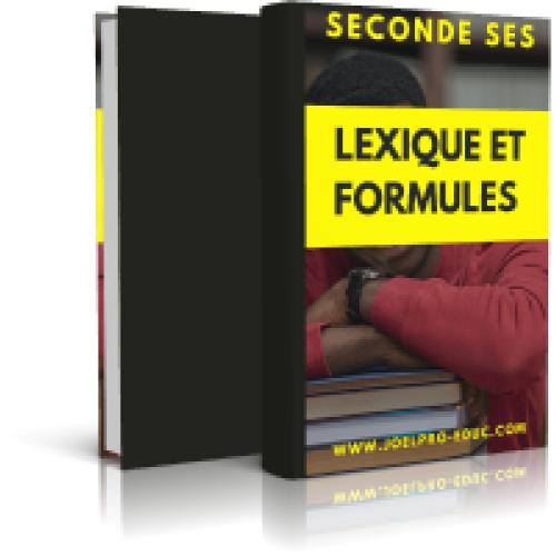 Couverture de Lexique et Formules 2nde SES