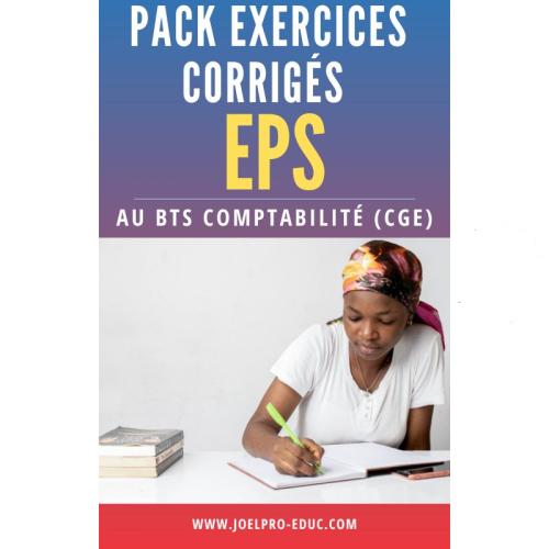 Couverture de PACK SUJETS ENTRAINEMENT CORRIGE EPS BTS CGE