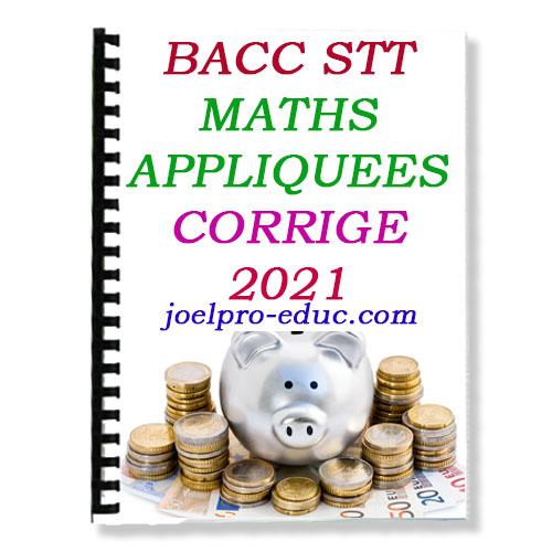 Couverture de EPREUVE MATHS APPLIQUEES BACCALAUREAT 2021