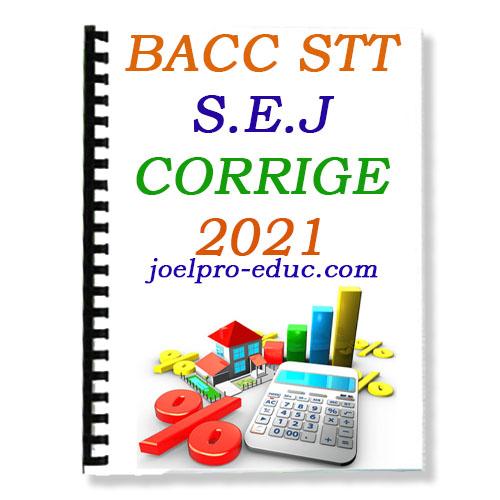 Couverture de EPREUVE DES S.E.J BACCALAUREAT 2021