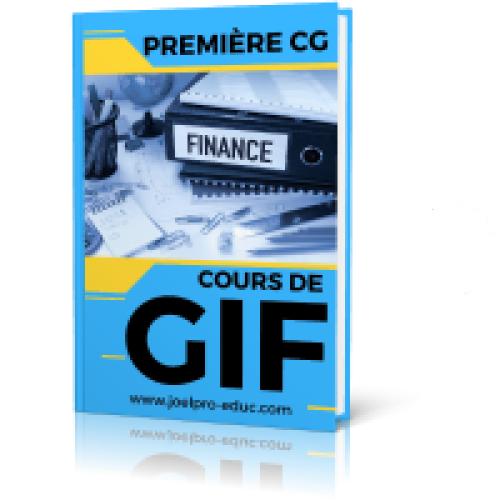 Couverture de Cours de GIF Première CG