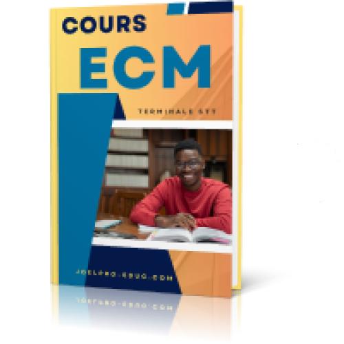 Couverture de Cours de ECM Terminale STT & SES