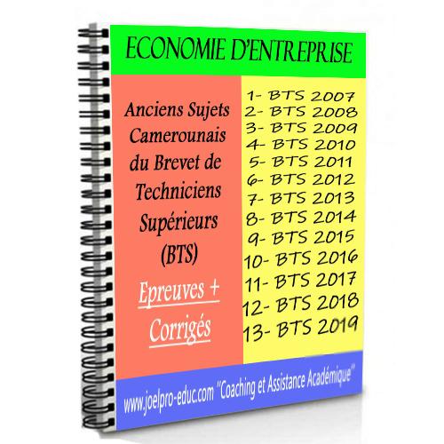 Couverture de Epreuves Economie d’entreprise Corrigées BTS Tronc Commun