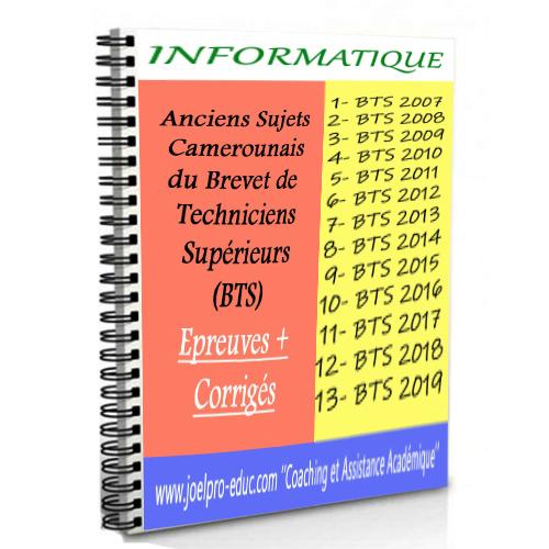 Couverture de Epreuves Informatique Corrigées BTS Tronc Commun