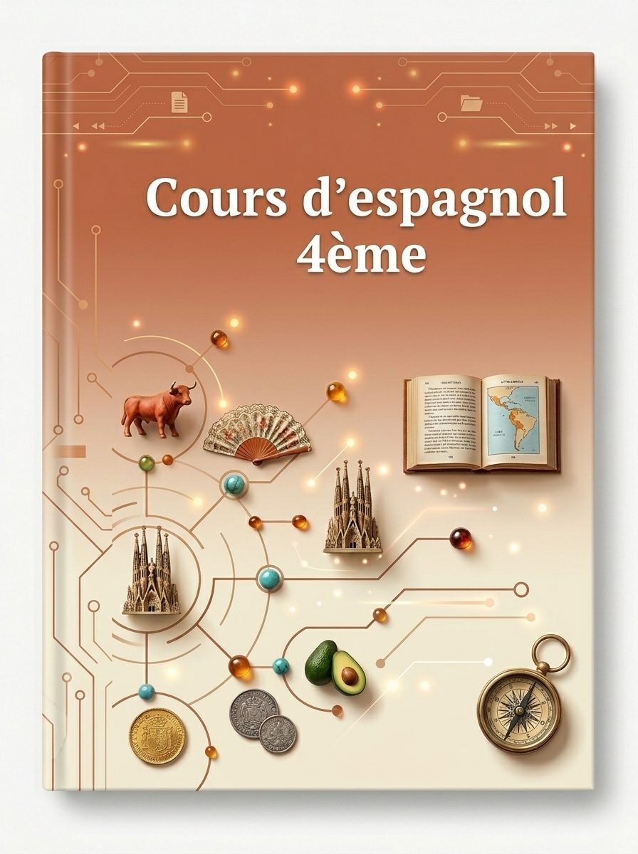 Couverture de Cours d'espagnol 4ème