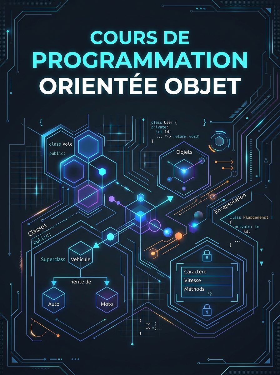 Couverture de Cours de Programmation Orientée Objet